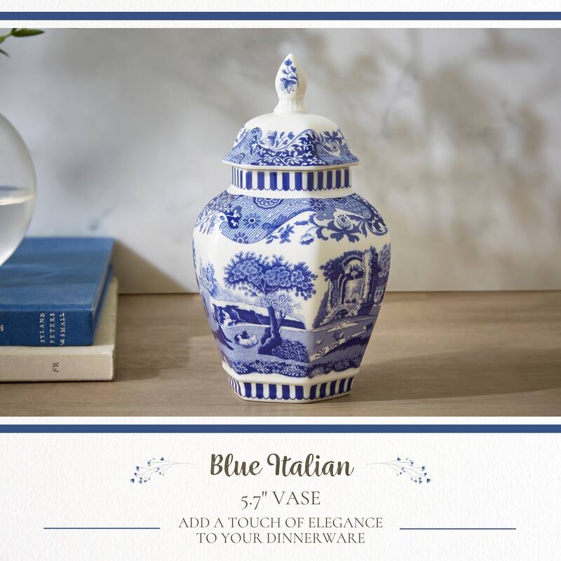 Spode Blue Italian Vase