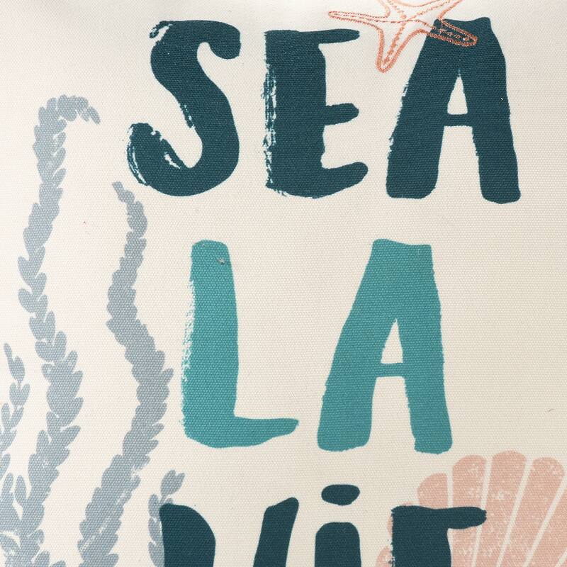 Sevita Multi Coastal Sea La Vie Polyester Throw Pillow, 20" x 20"