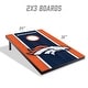 preview thumbnail 2 of 5, Denver Broncos NFL Compact 2x3 Tailgate Cornhole Board Set