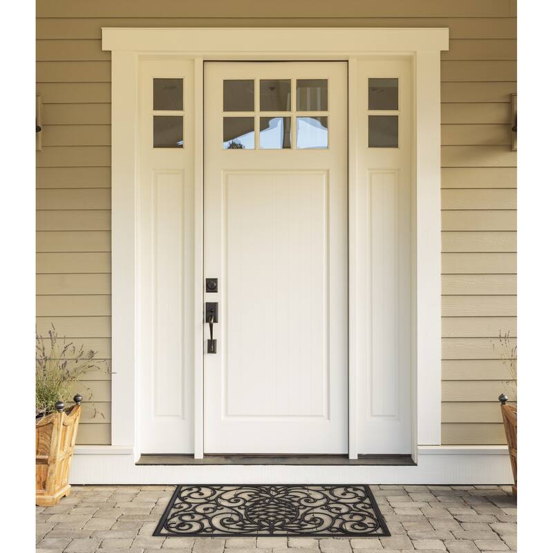 DII Scroll Pin Rubber Doormat