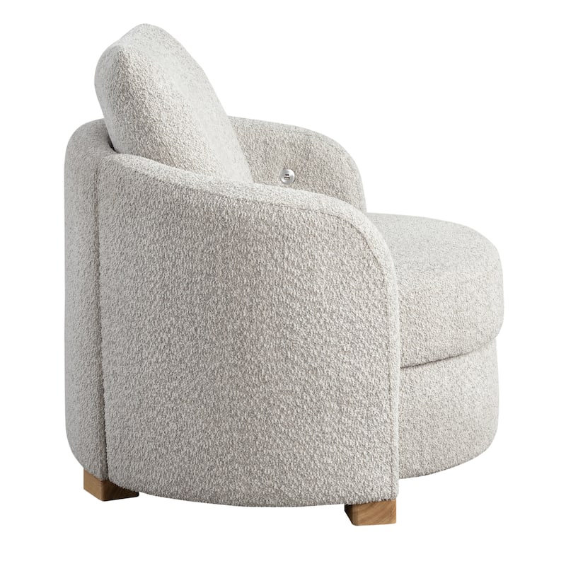 Studio Living Myers Large Accent Chair in Boucle Fabric