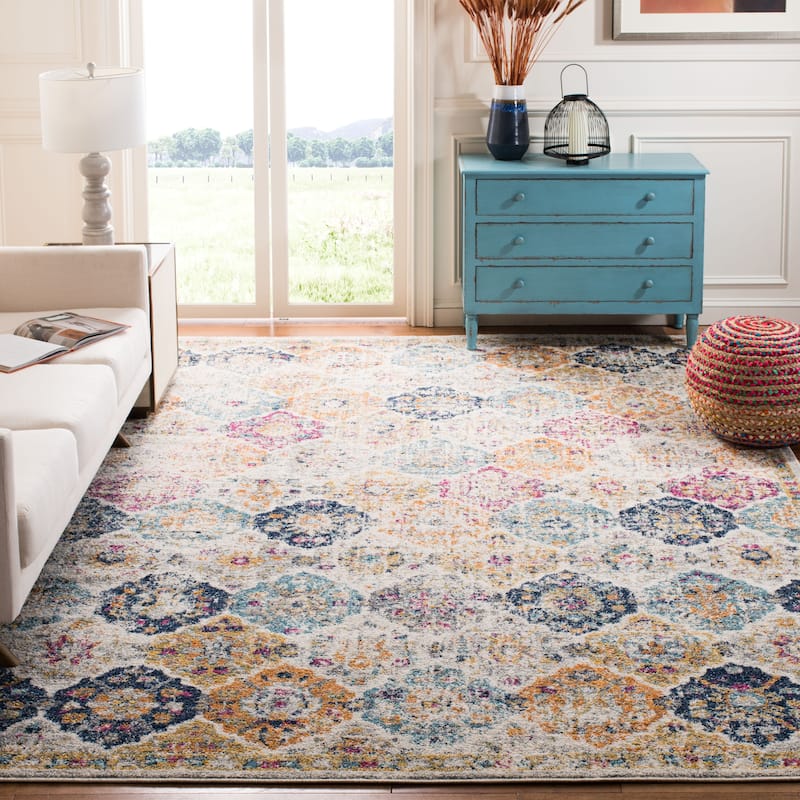 SAFAVIEH Madison Avery Boho Chic Distressed Area Rug