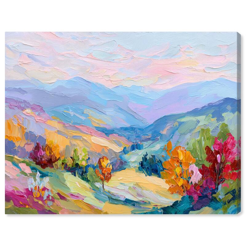 Colorful Valley I Canvas by Art Remedy, Gallery Wrapped - 45" x 36"