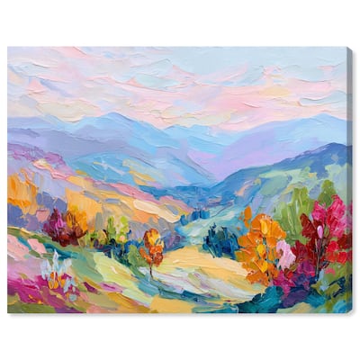 Colorful Valley I Canvas by Art Remedy, Gallery Wrapped
