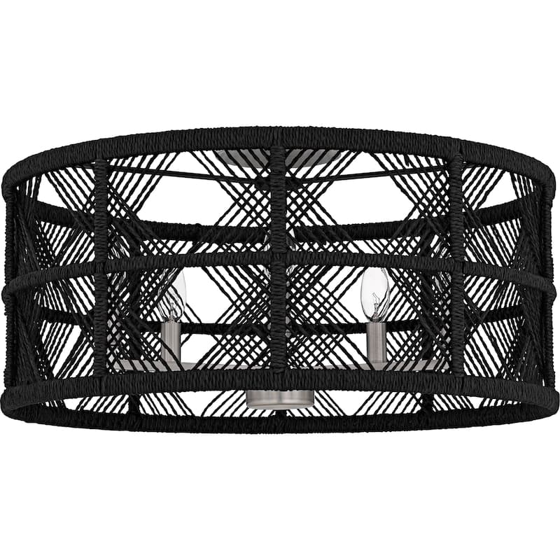 Axford 5-Light Antique Nickel Semi-Flush Mount