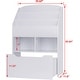preview thumbnail 4 of 2, UTEX Kids Bookshelf and Toy Storage Organizer Kids Book Organizer Bookcase Storage for Kids with Rolling Toy Box