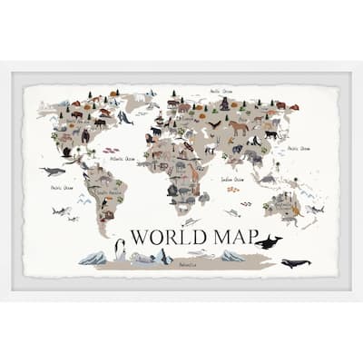 'Find the Animals' Framed Painting Print