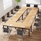 preview thumbnail 14 of 36, 13FT Large Rectangle Conference Meeting Seminar Table for 12-16 Person (Set of 4)