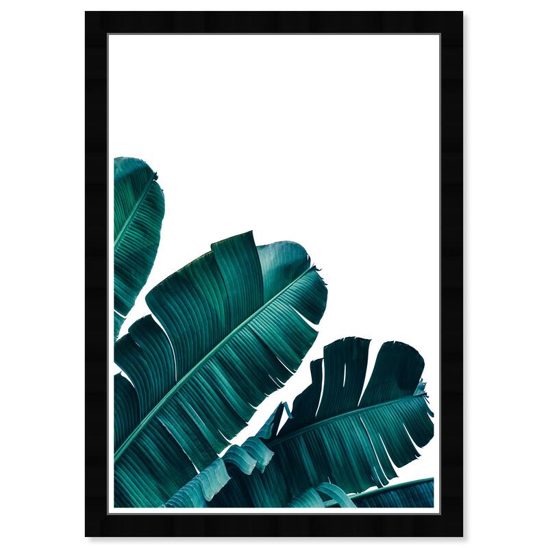 Wynwood Studio Prints Floral and Botanical Leaves II White and Tropical Wall Art Canvas Print