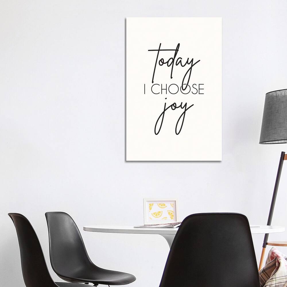 iCanvas "Today I Choose Joy" by Nicole Basque Canvas Print