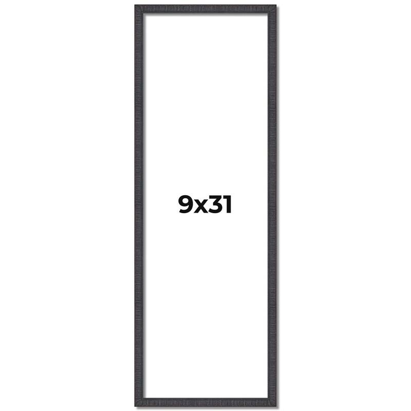 9x31 Frame Brown Picture Frame - Complete Modern Photo Frame Includes