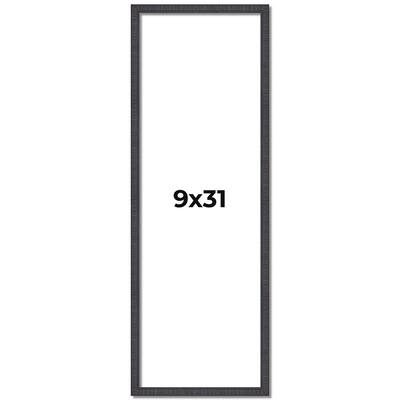 9x31 Frame Brown Picture Frame - Complete Modern Photo Frame Includes
