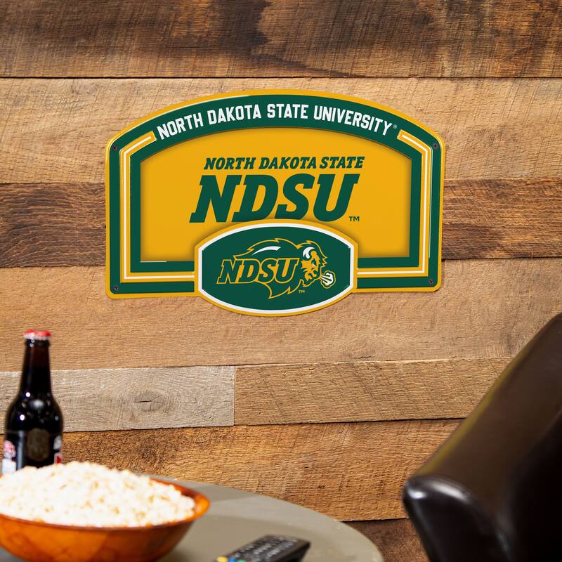 North Dakota State University Embossed Steel Wall Sign, 11" x 17"