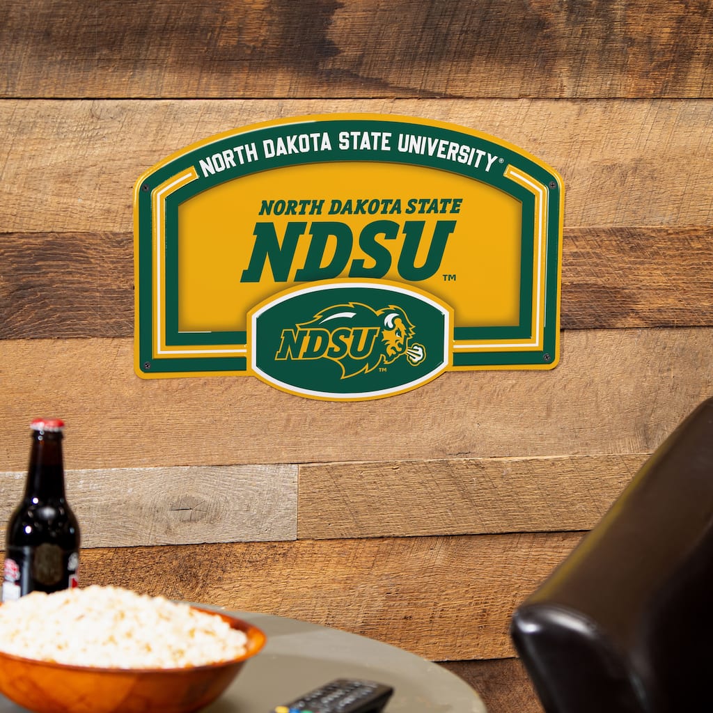 North Dakota State University Embossed Steel Wall Sign, 11" x 17"