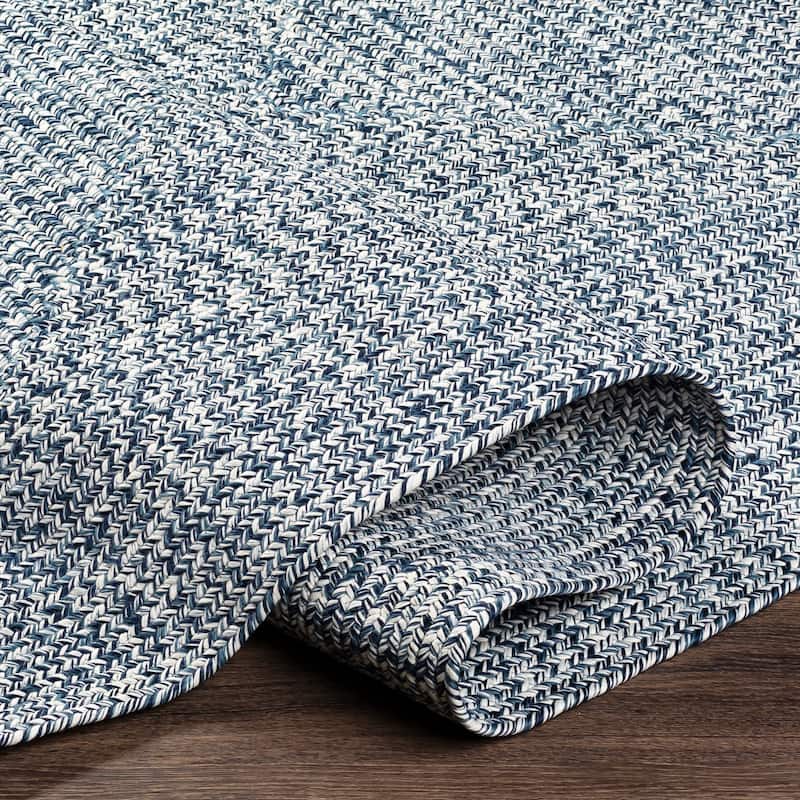 Livabliss Sharrah Indoor/ Outdoor Solid Braided Area Rug