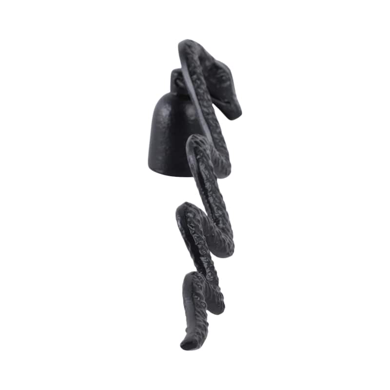 Metal Aluminum Indoor Snake Candle Snuffer Glossy Finish - 2" Black - 11" x 3" x 2"