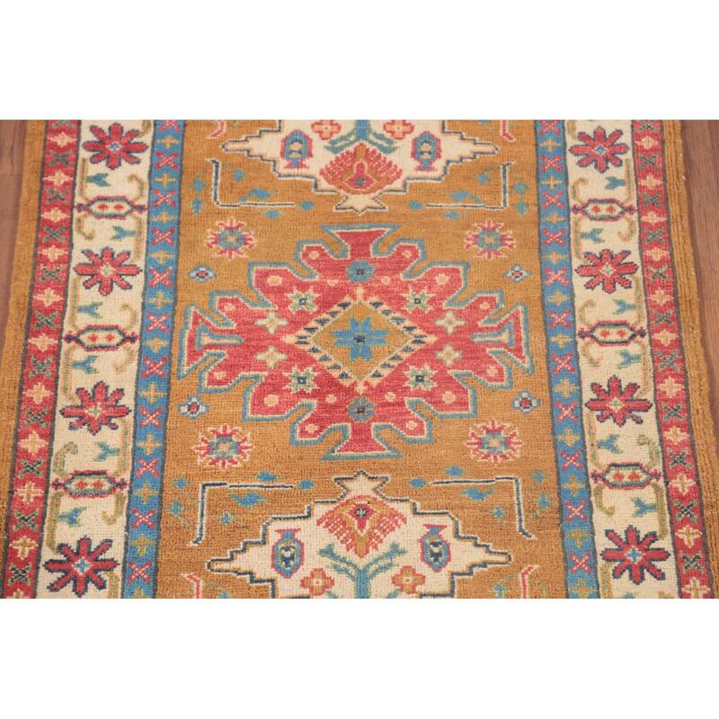 Kazak Oriental Foyer Rug Handmade Wool Carpet - 2'9" x 3'10"
