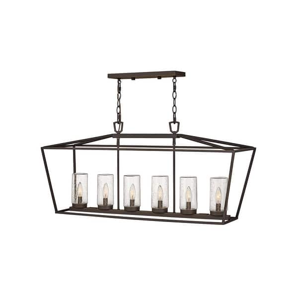 slide 2 of 2, Hinkley Lighting Alford Place 120v 6 Light 40" Wide Open Air Outdoor Oil Rubbed Bronze