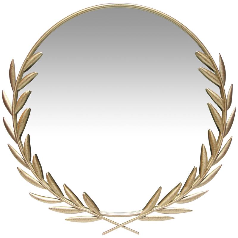 Emperor Traditional Round 22 inch Decorative Wall Mirror - 22 x 2 x 21