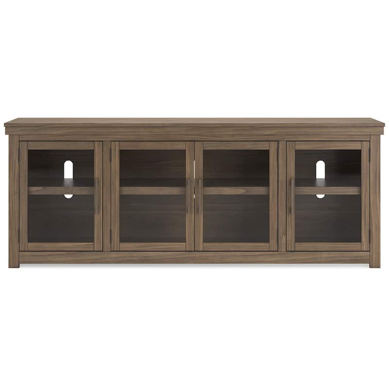 Signature Design by Ashley Boardernest Brown 85" TV Stand for TVs up to 97" - 85"W x 18"D x 33"H
