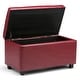 preview thumbnail 38 of 128, WYNDENHALL Essex 34-in. Wide Rectangular Storage Ottoman