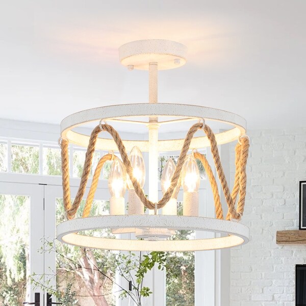 Salima rustic farmhouse ceiling light new arrivals