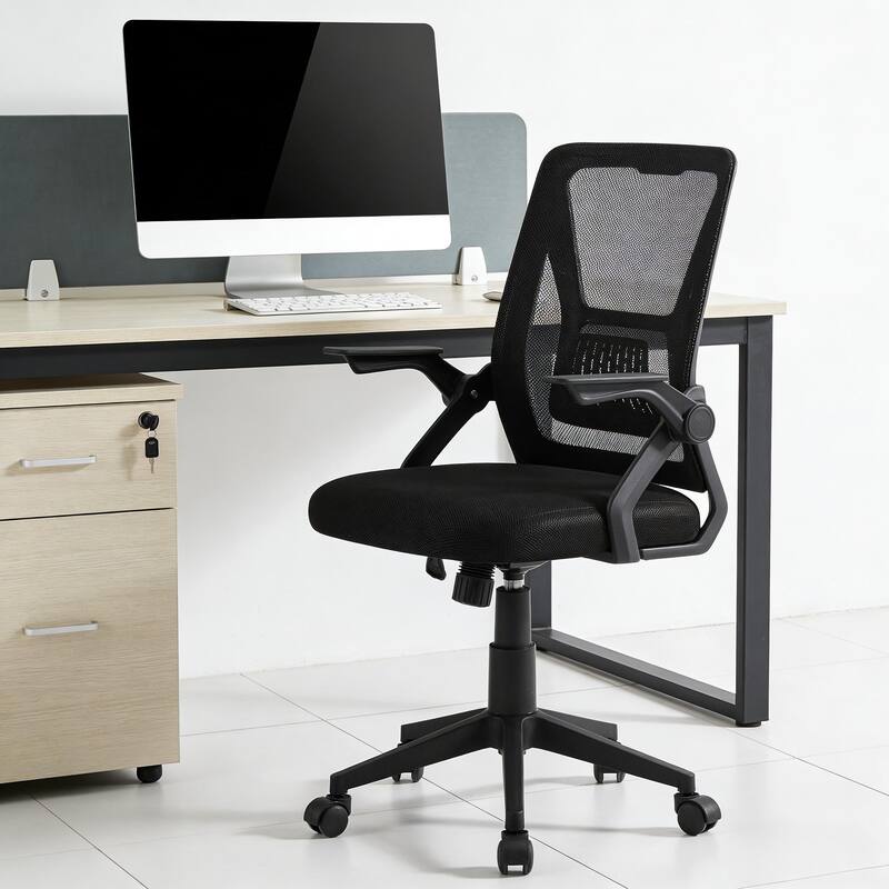 Javlergo Office Mesh Chair Computer Chair with Armrests and Lumbar Support Desk Chair