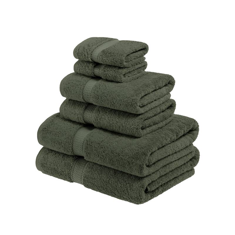 Superior Egyptian Cotton Heavyweight Solid Plush Towel Set
