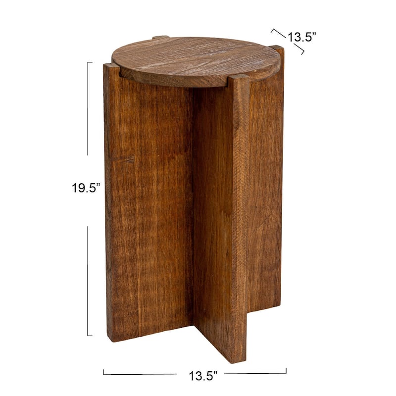 Paulownia Wood Accent Table