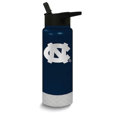 Collegiate University of North Carolina Stainless Steel Silicone Grip 24 Oz. Water Bottle