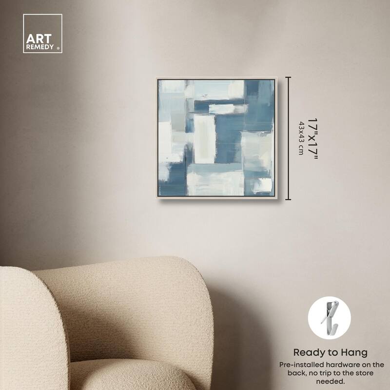 Deconstructed Blue III Canvas by Art Remedy