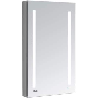 AQUADOM Signature Royale, Bathroom Led Lighted Medicine Cabinet, Defogger, Integrated LED 3X Magnifying Mirror