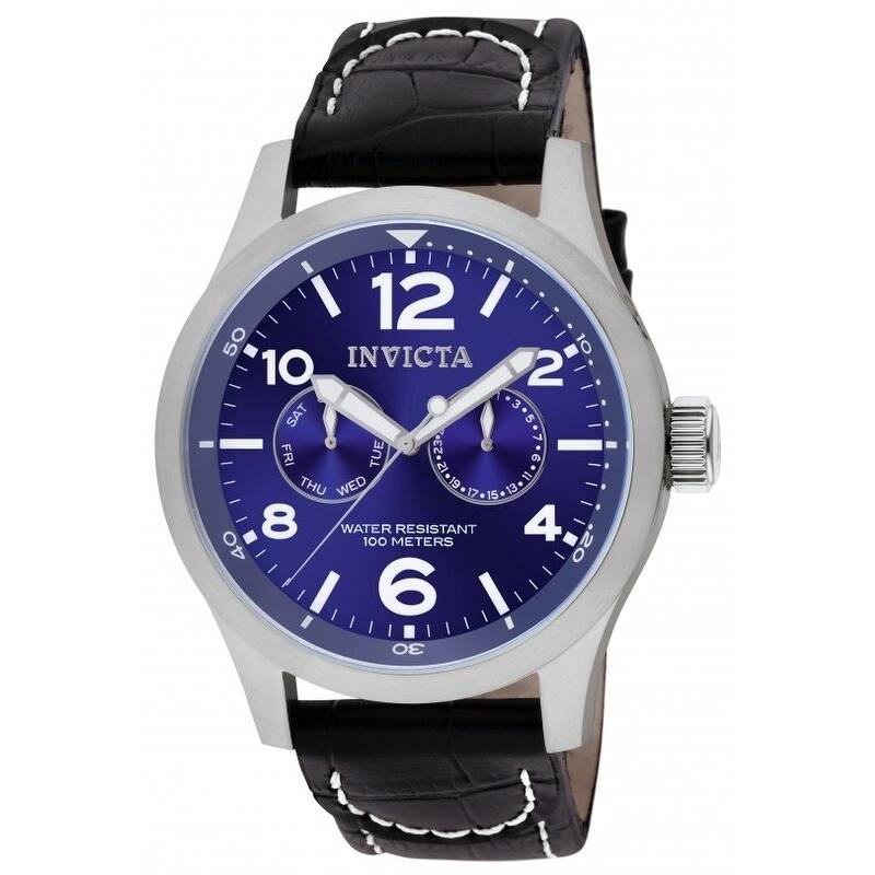 Invicta Men's 10490 I-Force Quartz Multifunction Blue Dial Watch