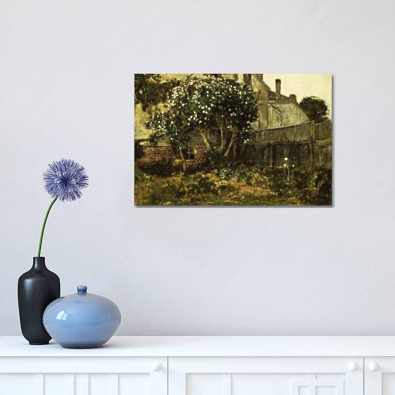 iCanvas "Lilac Time, c. 1884 " by Childe Hassam Canvas Print - 12x18x1.5