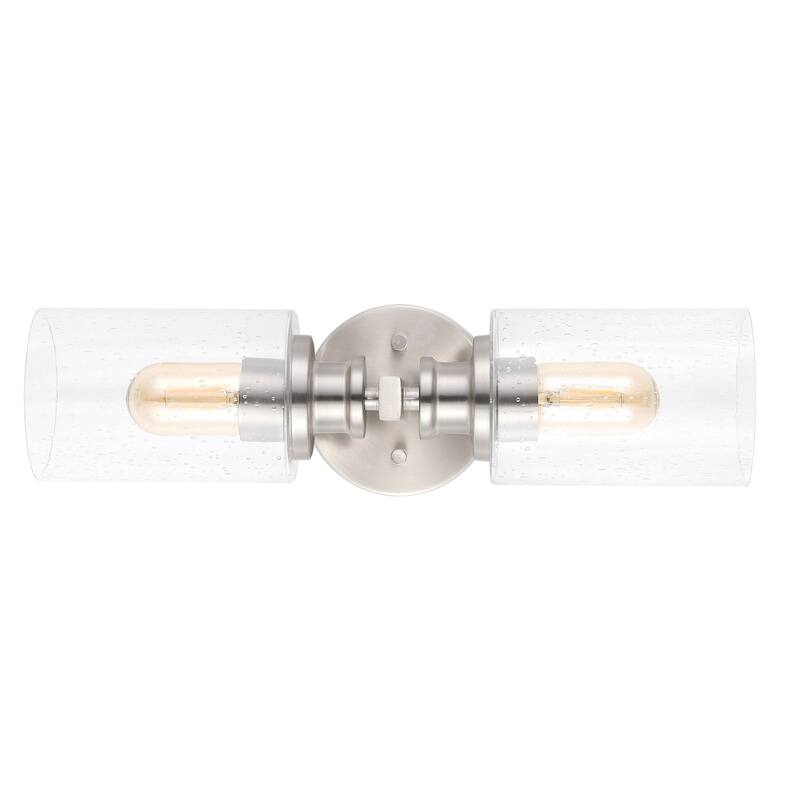 JONATHAN Y Lighting JYL7577 Jules Edison 2 Light 17" Tall LED Bathroom