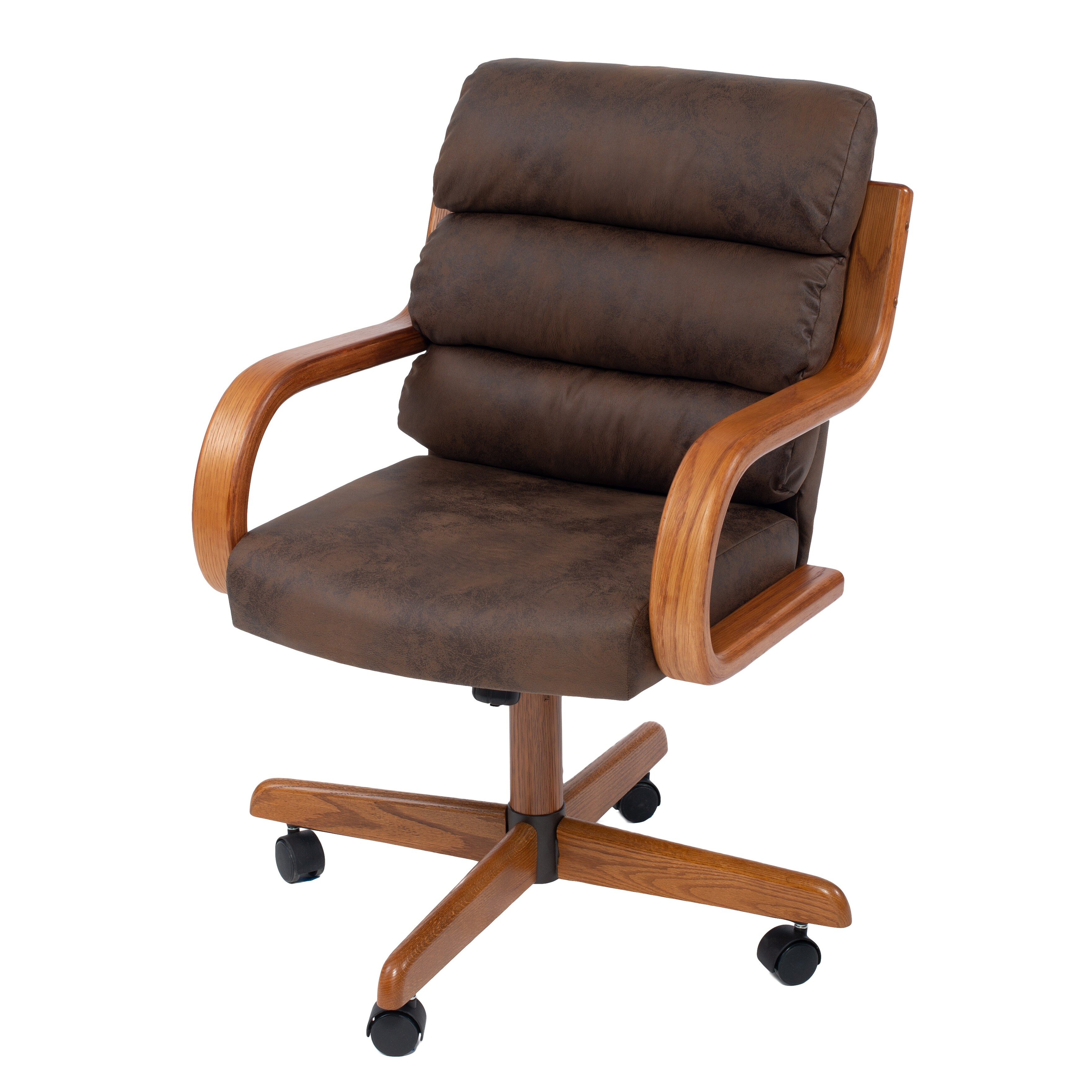 Wooden Desk Chair With Cushion  - Includes Seat Cushion In Brushed Cotton Canvas.