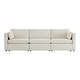 preview thumbnail 165 of 179, Mia Oversized Modular Sectional Fabric Sofa Linen-3 Pieces