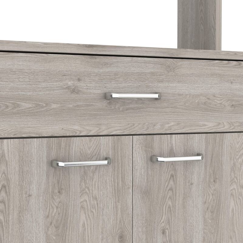 Santa Maria 1-Drawer 1-Shelf Area Pantry with Adjustable Metal Legs