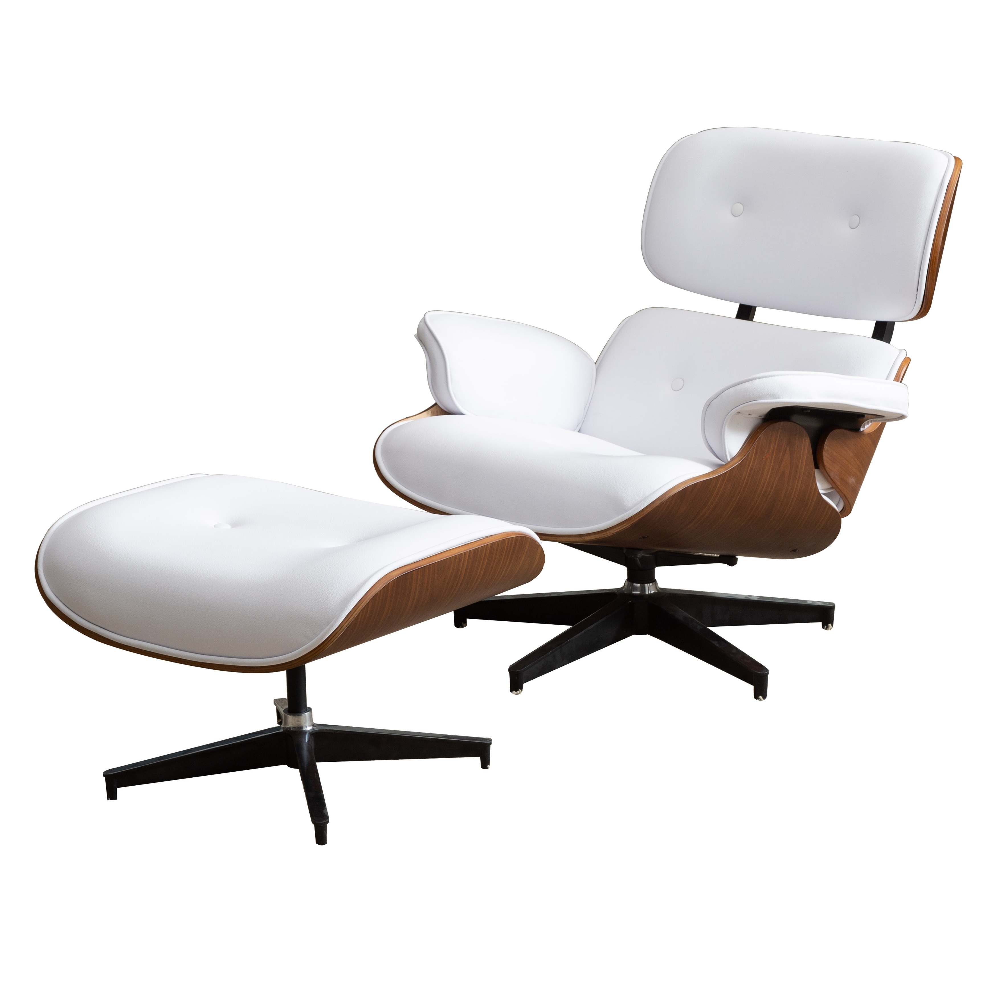 Strick Bolton Berman Black Lounge Chair And Ottoman Overstock 28632506
