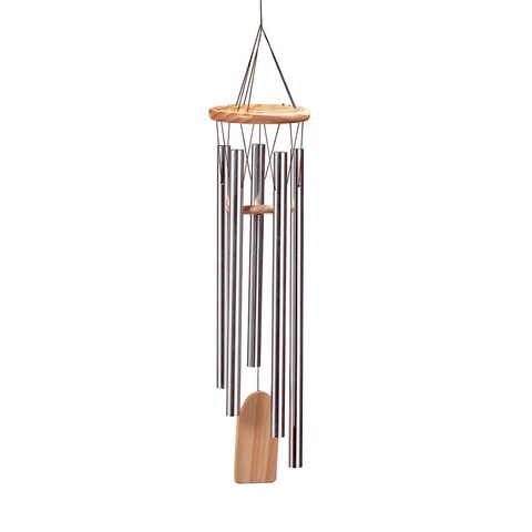 Resonant Wood Wind Chimes - Multi - 5.5" x 5.5" x 24".