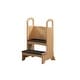 preview thumbnail 11 of 61, Kids Wooden Kitchen Step Stool with Safety Rails and Anti-Slip Mat, Kids Countertop Step Stools for Kids