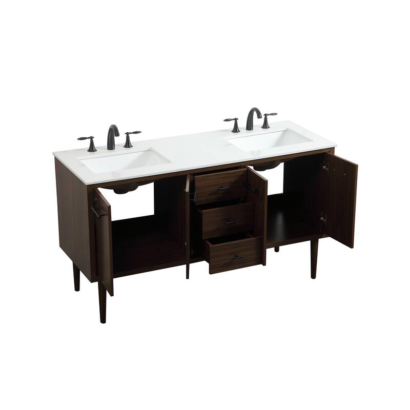 Fern 60 Inch Double Bathroom Vanity