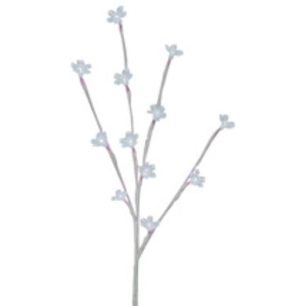 Shop Black Friday Deals On 20 Battery Operated Led Lighted Artificial Flower Branch Cool White Lights Overstock 16537777