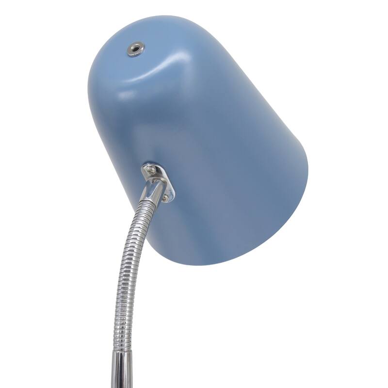 Gooseneck Desk Lamp with Adjustment Shade - 15.25" - Blue