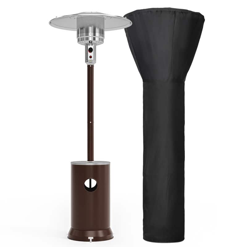 48000 BTU Propane Standing Patio Heater with Cover - N/A