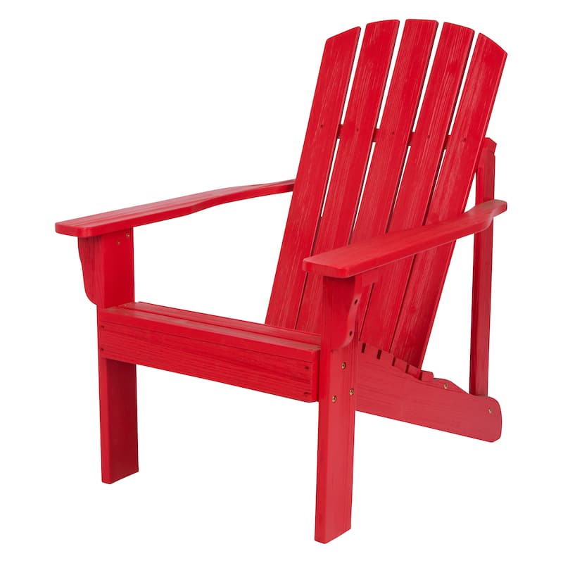 Laguna Hydro-Tex Outdoor Patio Adirondack Wood Chair - Red
