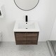 preview thumbnail 19 of 34, 24 inch Plywood Freestanding Bathroom Vanity Set with Integrated Resin Sink
