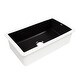 preview thumbnail 1 of 6, Eden Matte Black Fireclay 31" Single Bowl Undermount Kitchen Sink