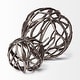 preview thumbnail 3 of 17, Sphaira I Small Silver Cast Aluminum Decorative Tree Branch Orb