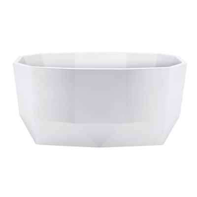 Kingston Brass VTSQ513024 Aqua Eden 51" Free Standing Acrylic Soaking